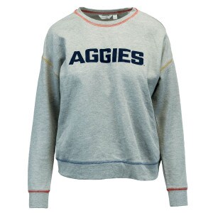 womens aggies utah state sweatshirt gray
